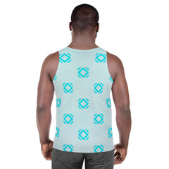 Men's Tank Top with Floral Design - Back View