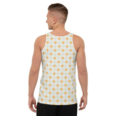 Stylish Zen Echoes tank top for men.