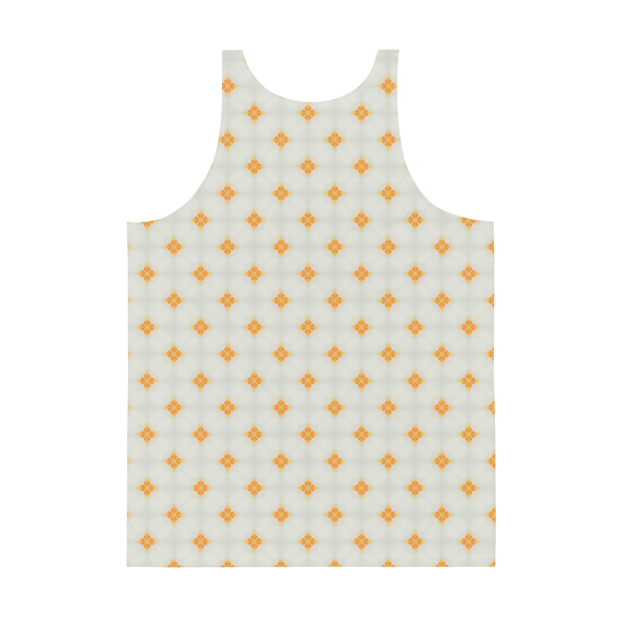 Men's summer tank top with Zen Echoes minimalist design.