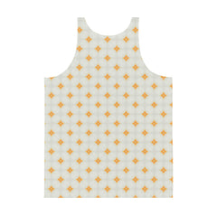 Men's summer tank top with Zen Echoes minimalist design.