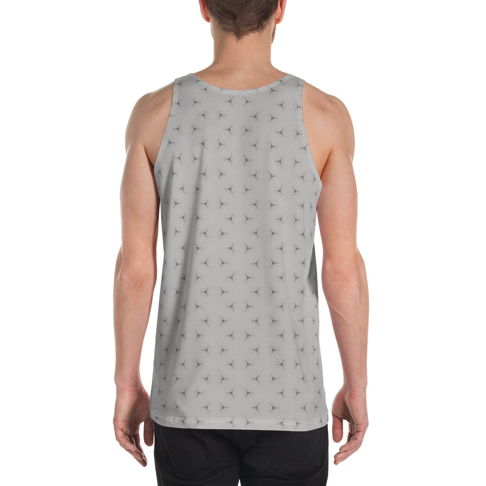 Men's stylish tank top with forest print.