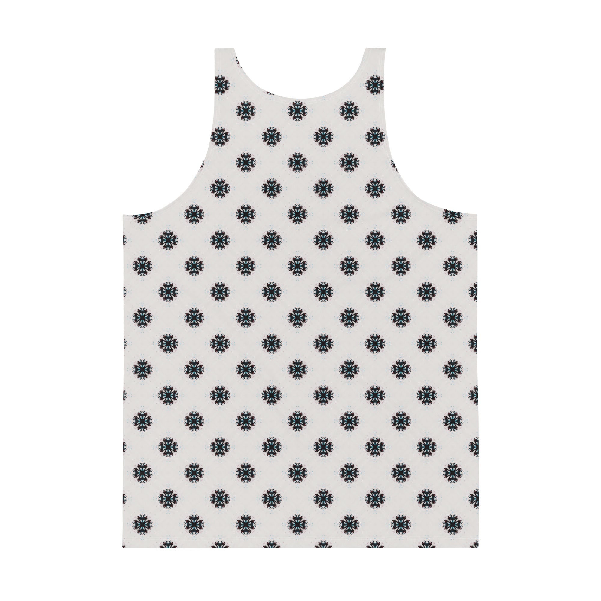 Comfortable men's tank top with lunar print.