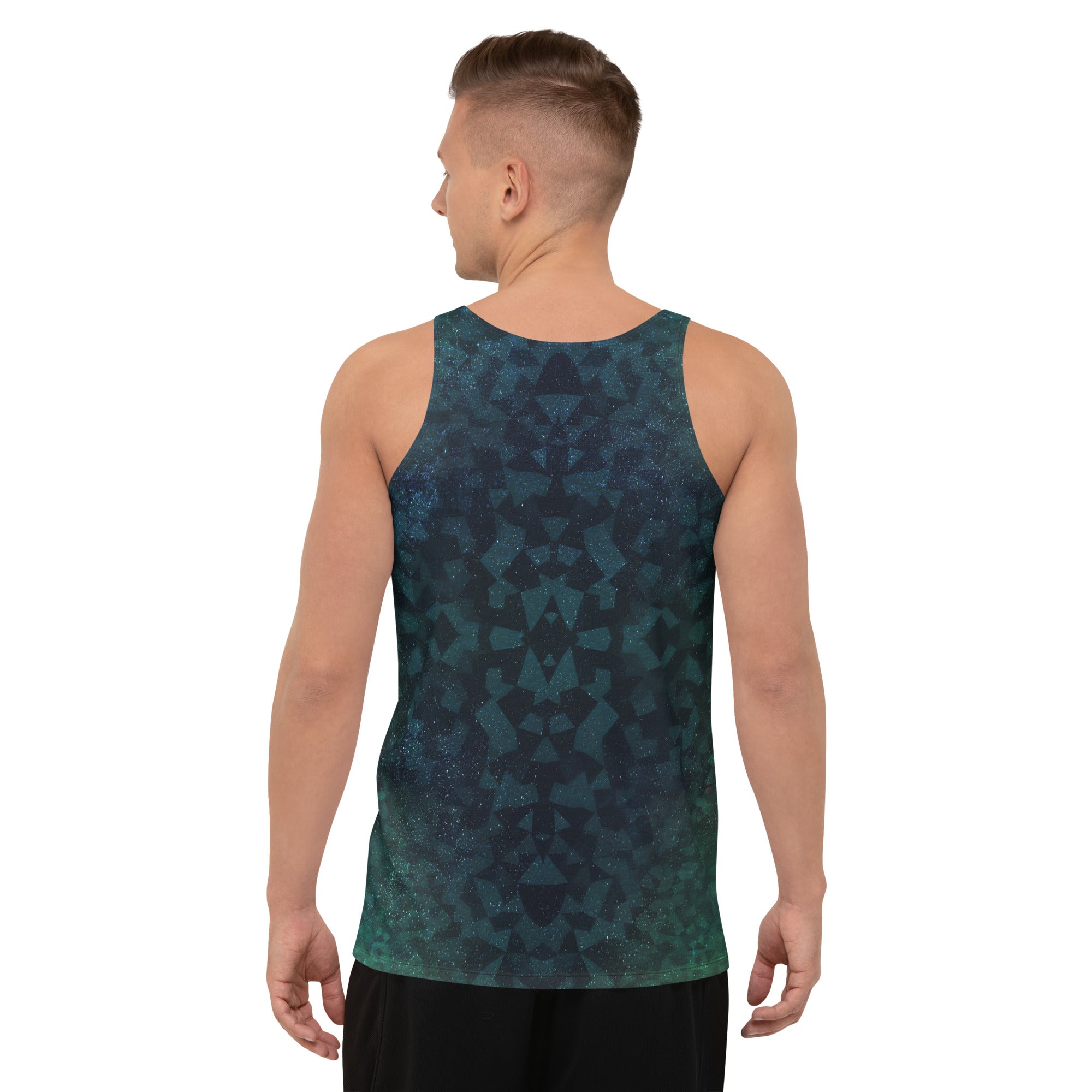 Cosmic Elegance Men's Tank Top - Back View