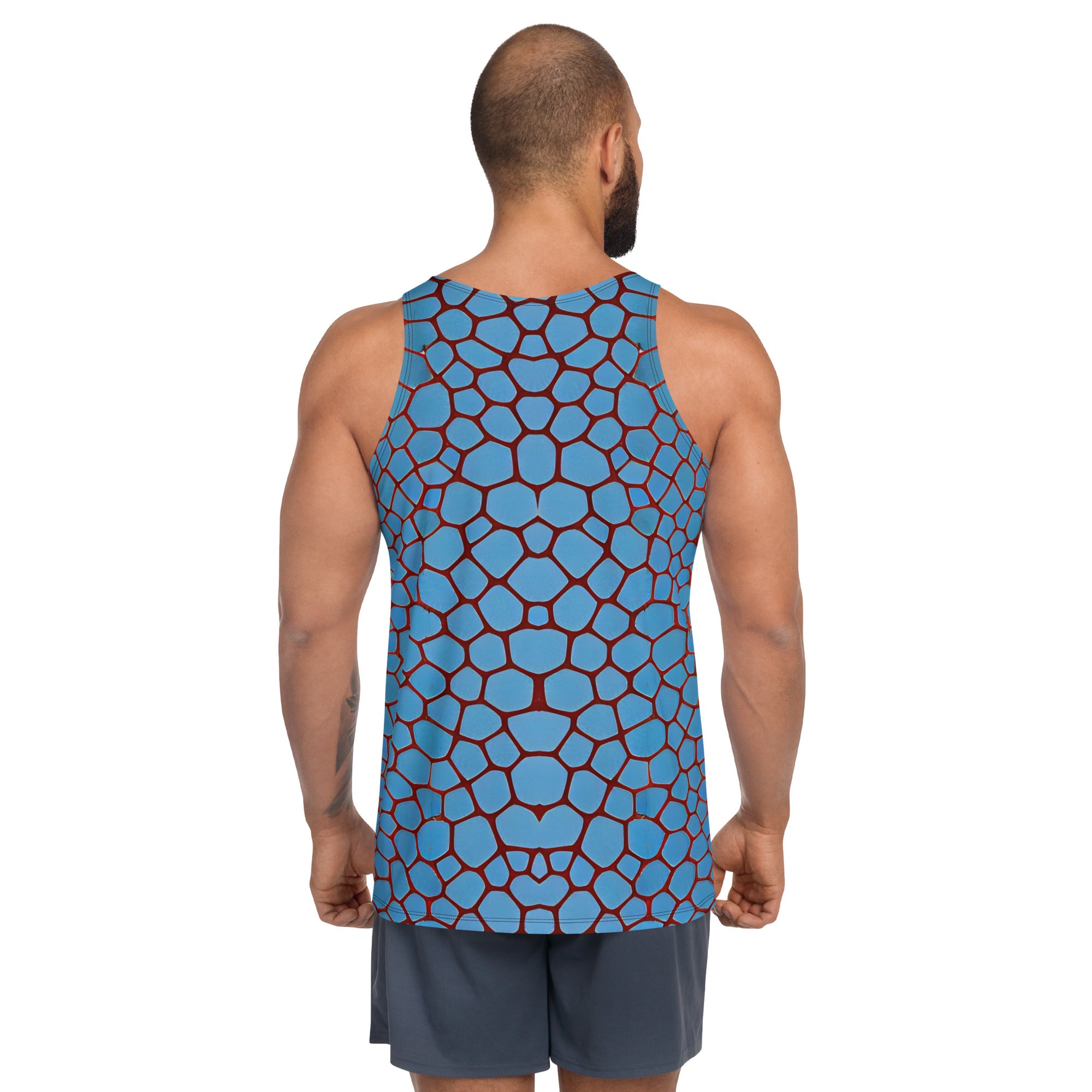 Back view of Ethereal Fusion Men's Tank Top