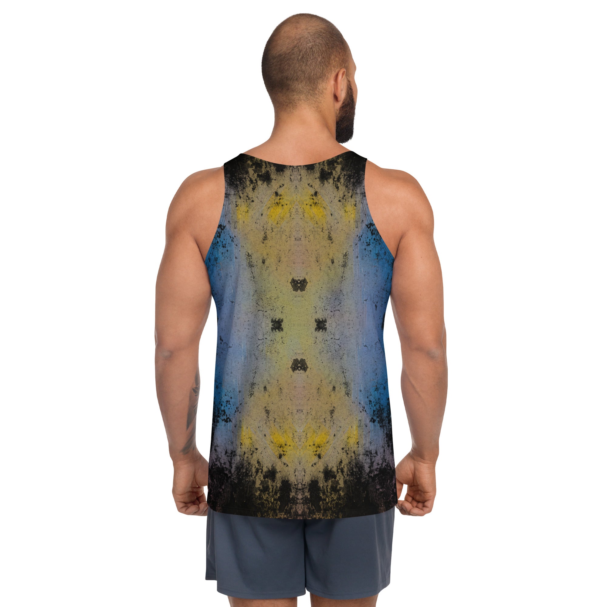 Breathable and stylish Infinite Odyssey Men's Tank Top side profile