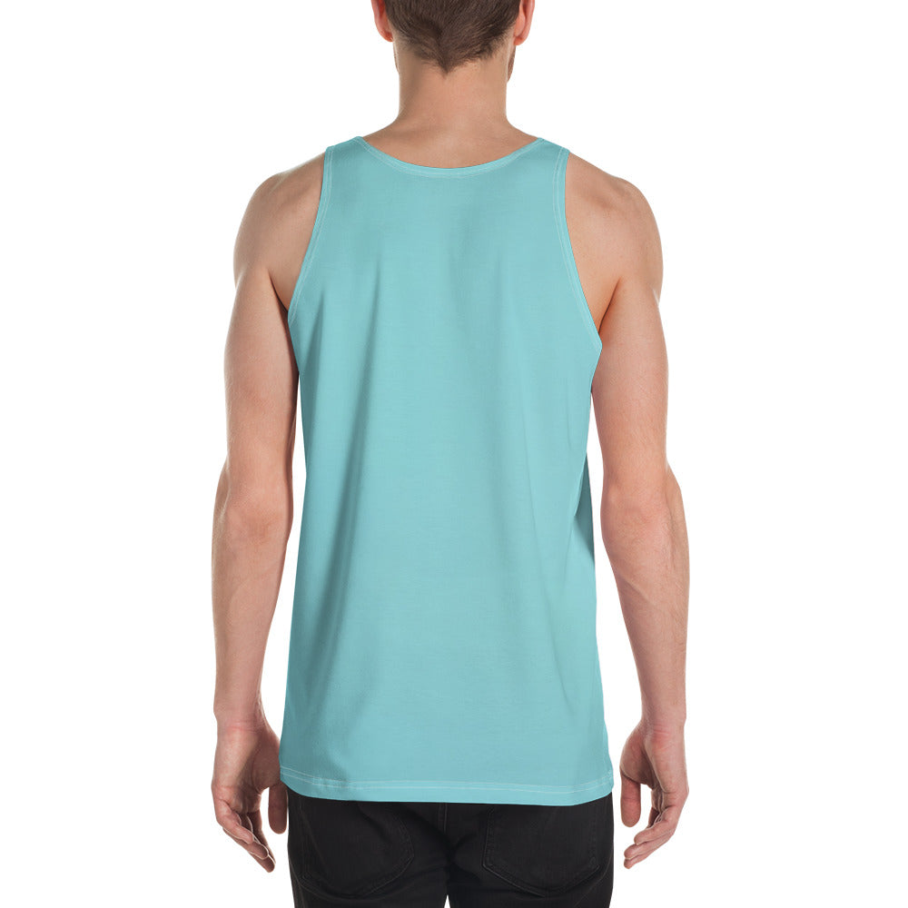 Stylish Paper Lotus Print Men's Tank Top.