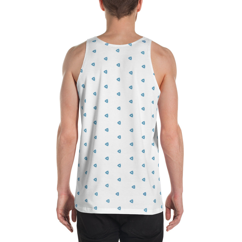 Bold Kirigami Phoenix Flight tank top for men.