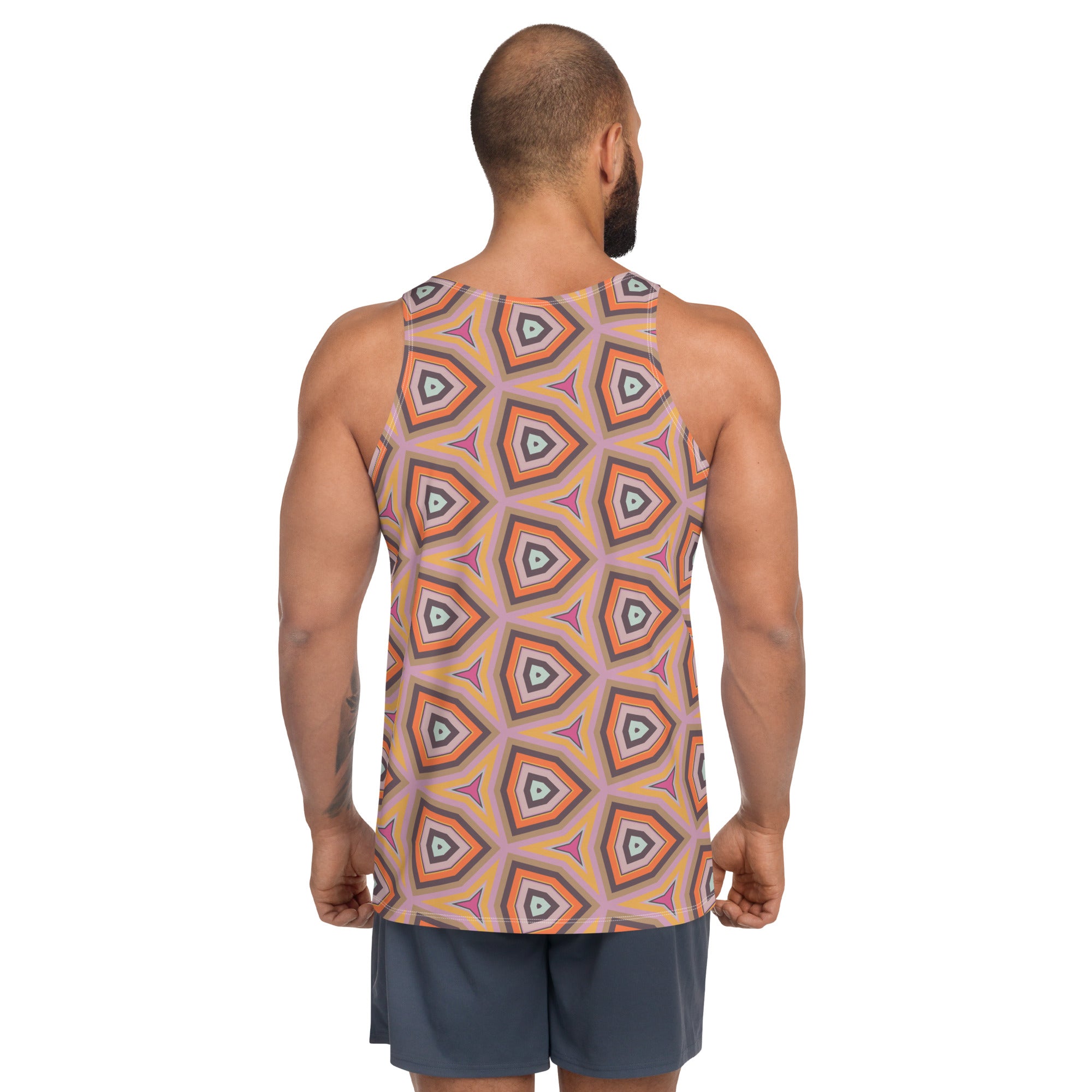 Stylish Men's Tank Top with Nautical Knots print