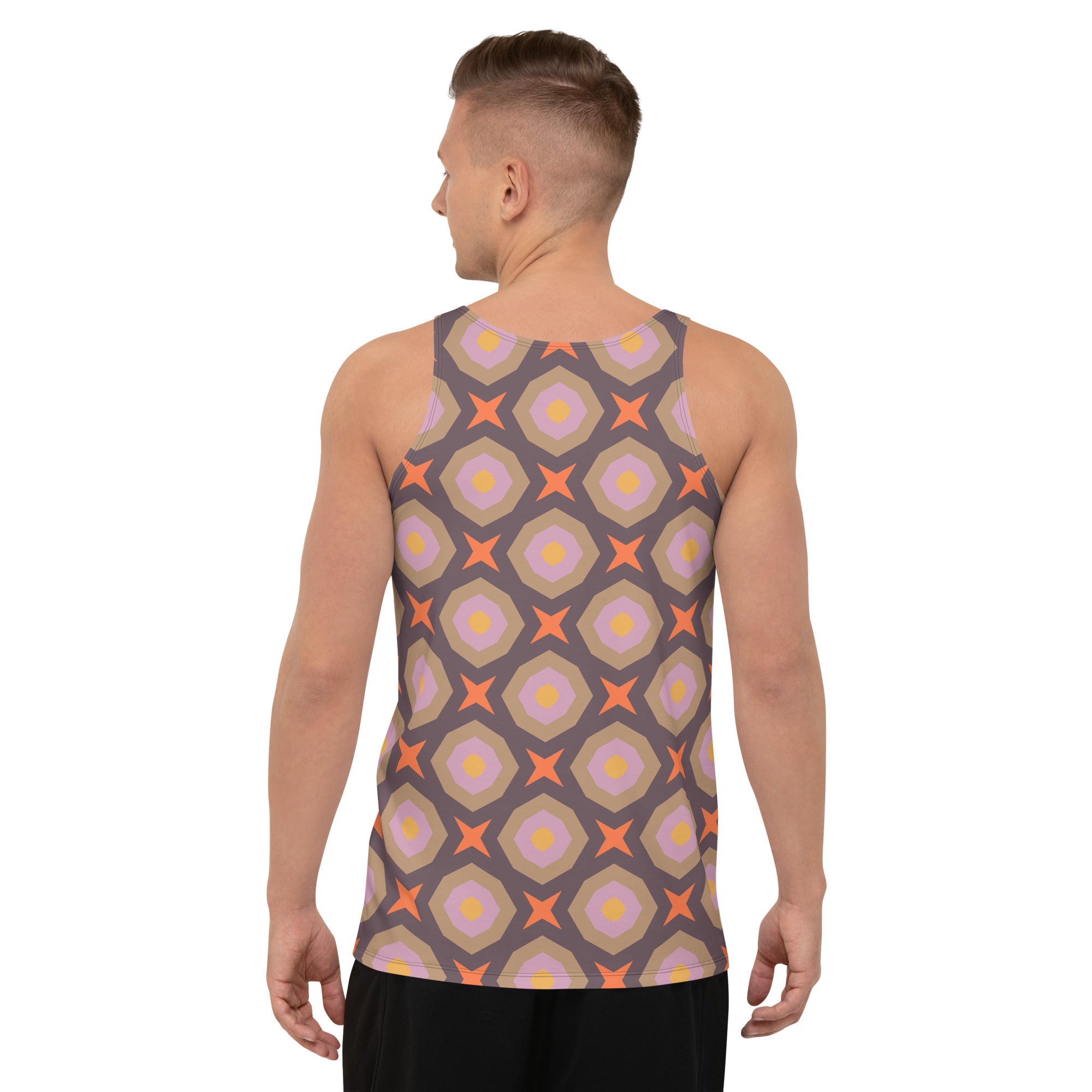 Bright and colorful Kaleidoscope Tank Top for men