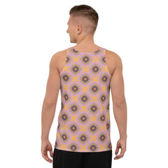 Men's tropical pattern tank top for summer vibes