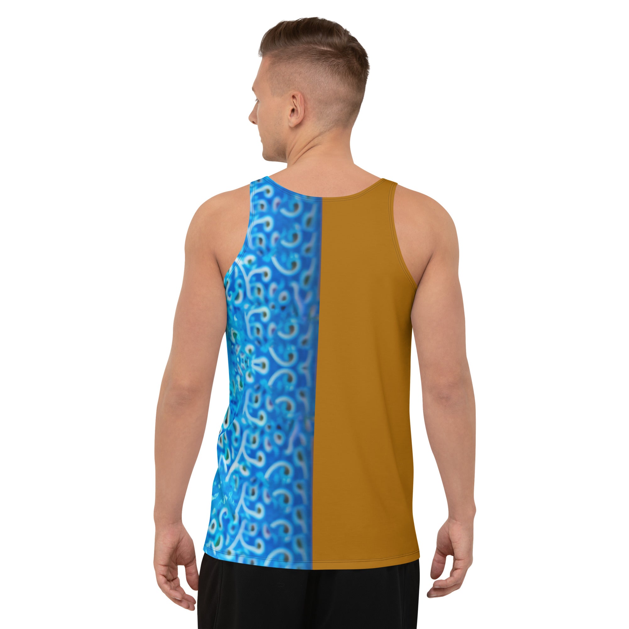 Stylish Paper Koi Stream Men's Tank Top for casual wear.