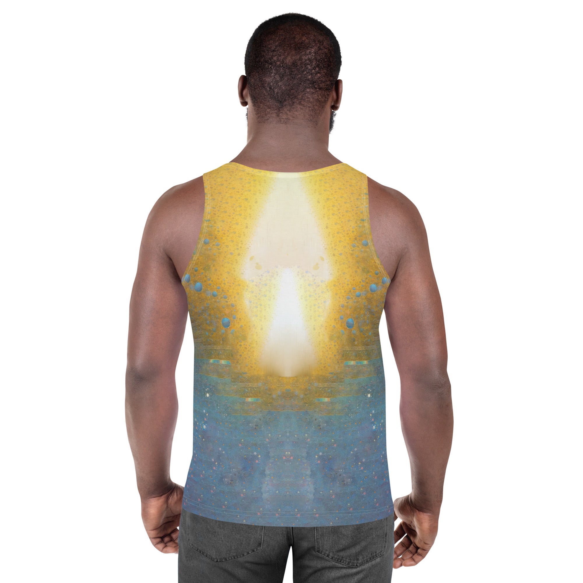 Men's tank top with buffalo design