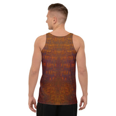 Men's tank top with dog motif design