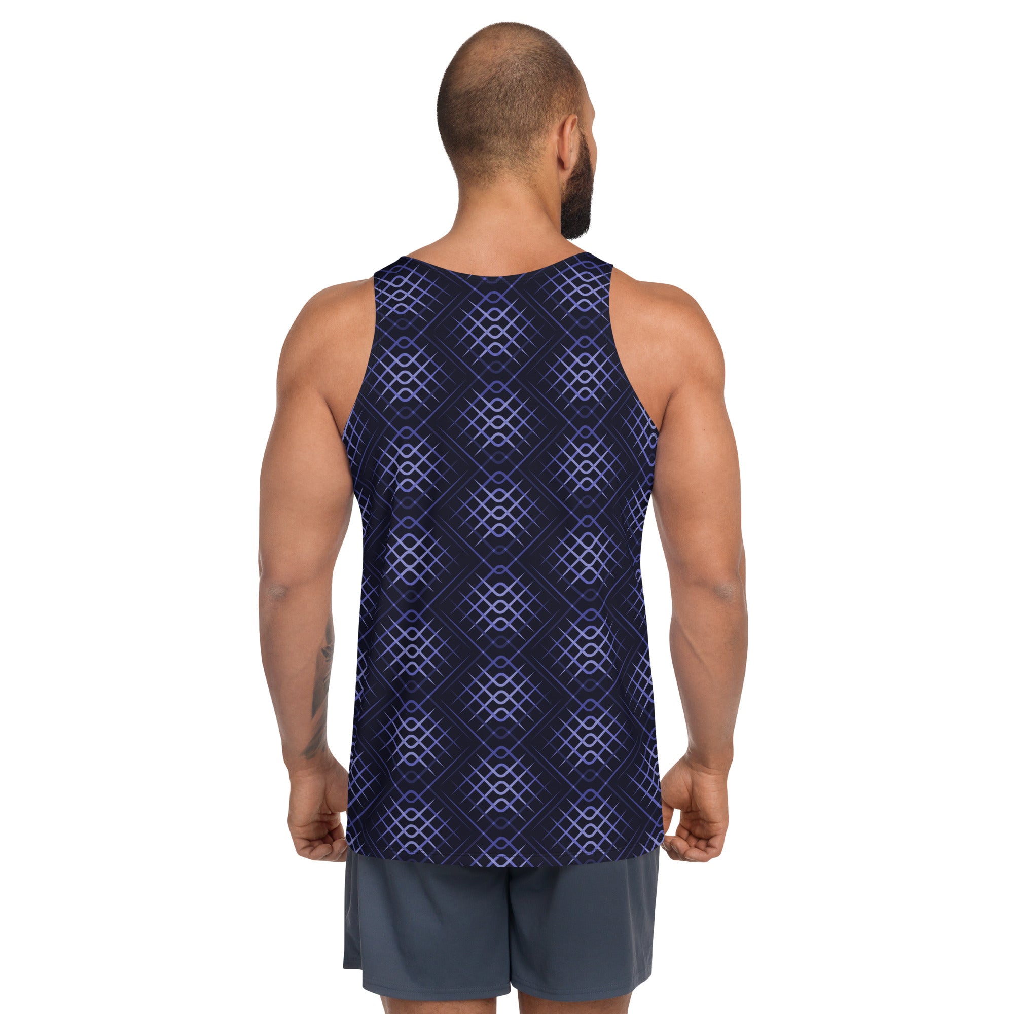 Electric Pulse design detail on Men's Tank Top