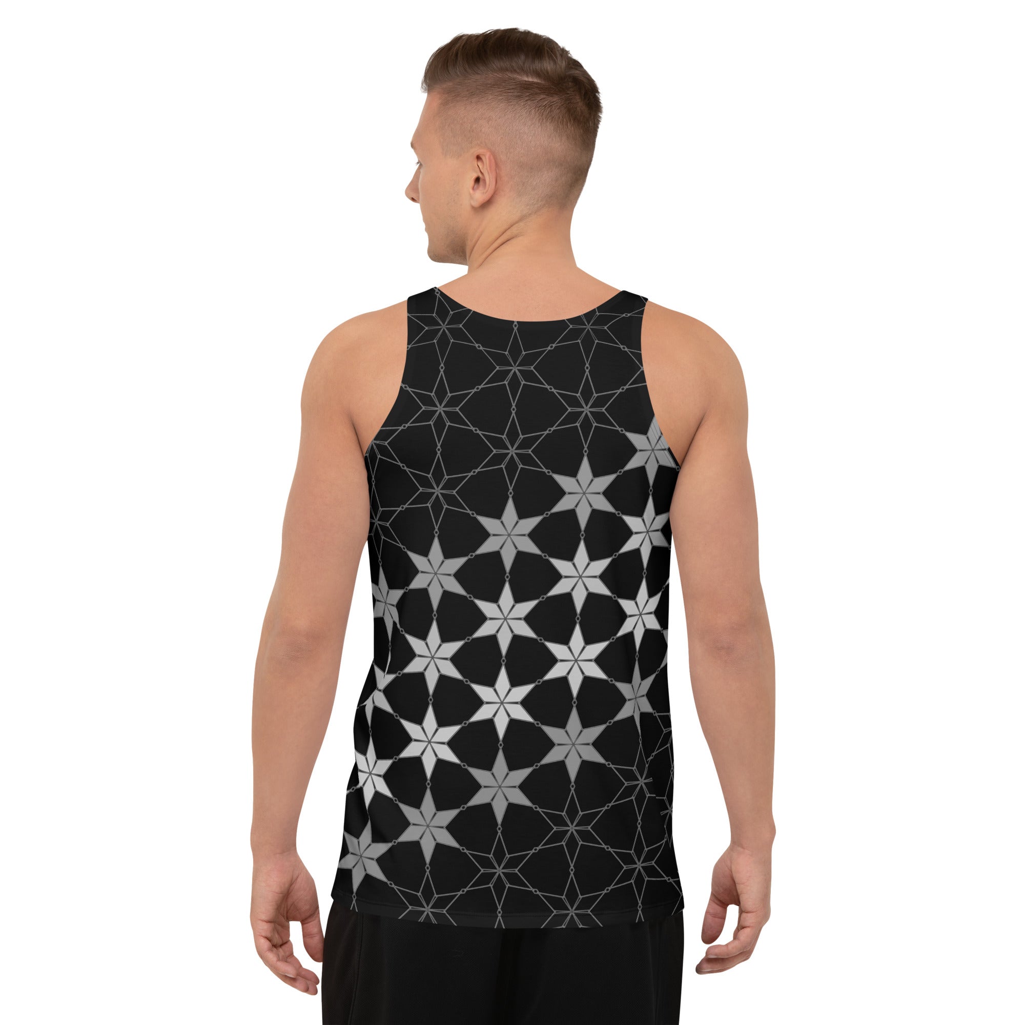 Detail of the mandala design on Men's Tank Top