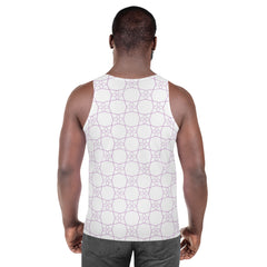 Man wearing Oceanic Waves design tank top