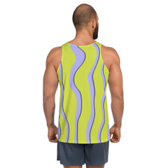 Back view of Quiet Strength Men's Tank Top for men.
