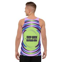 Prana Flow Men's Tank Top side view.