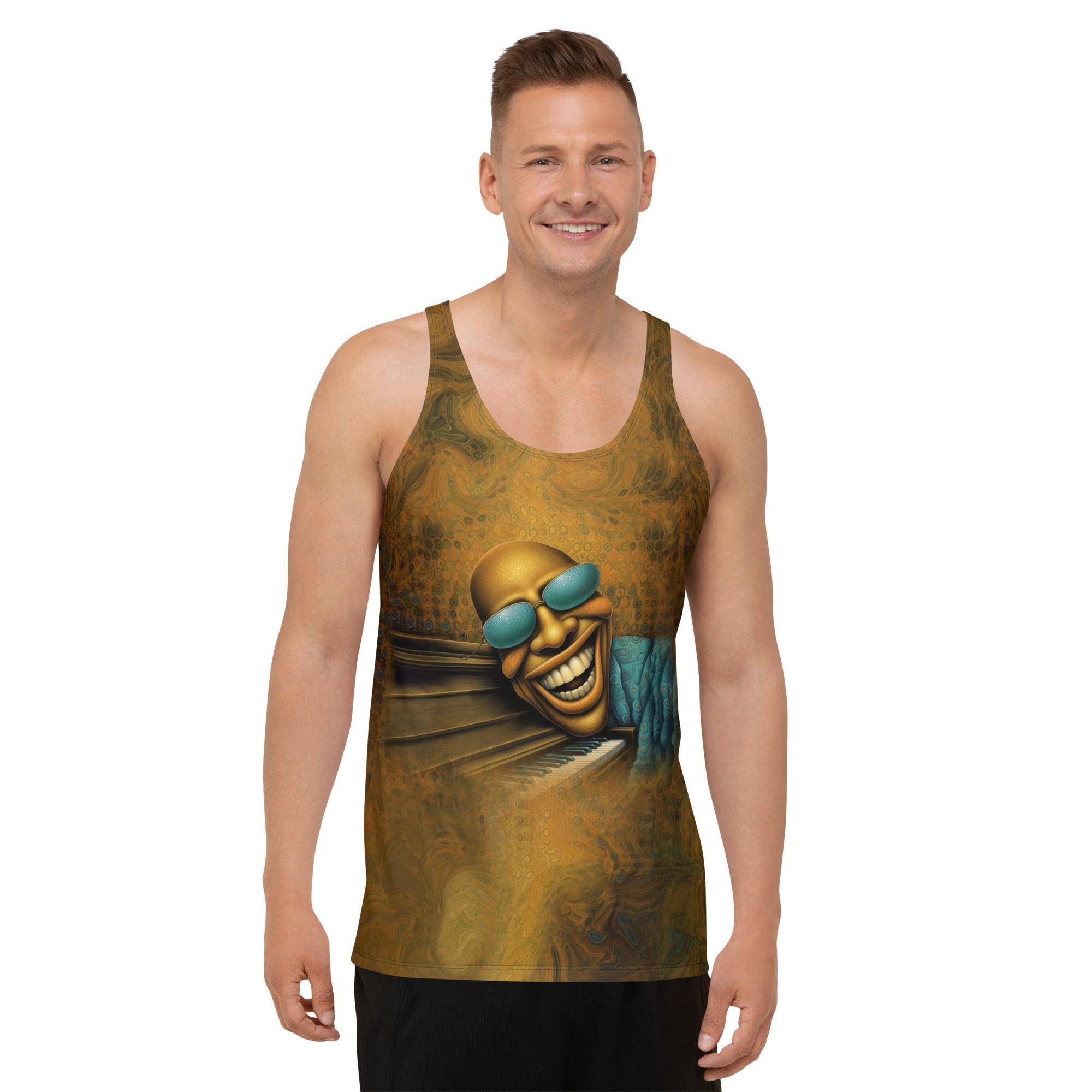Radiant Reflections IV Men's Tank Top Front View.