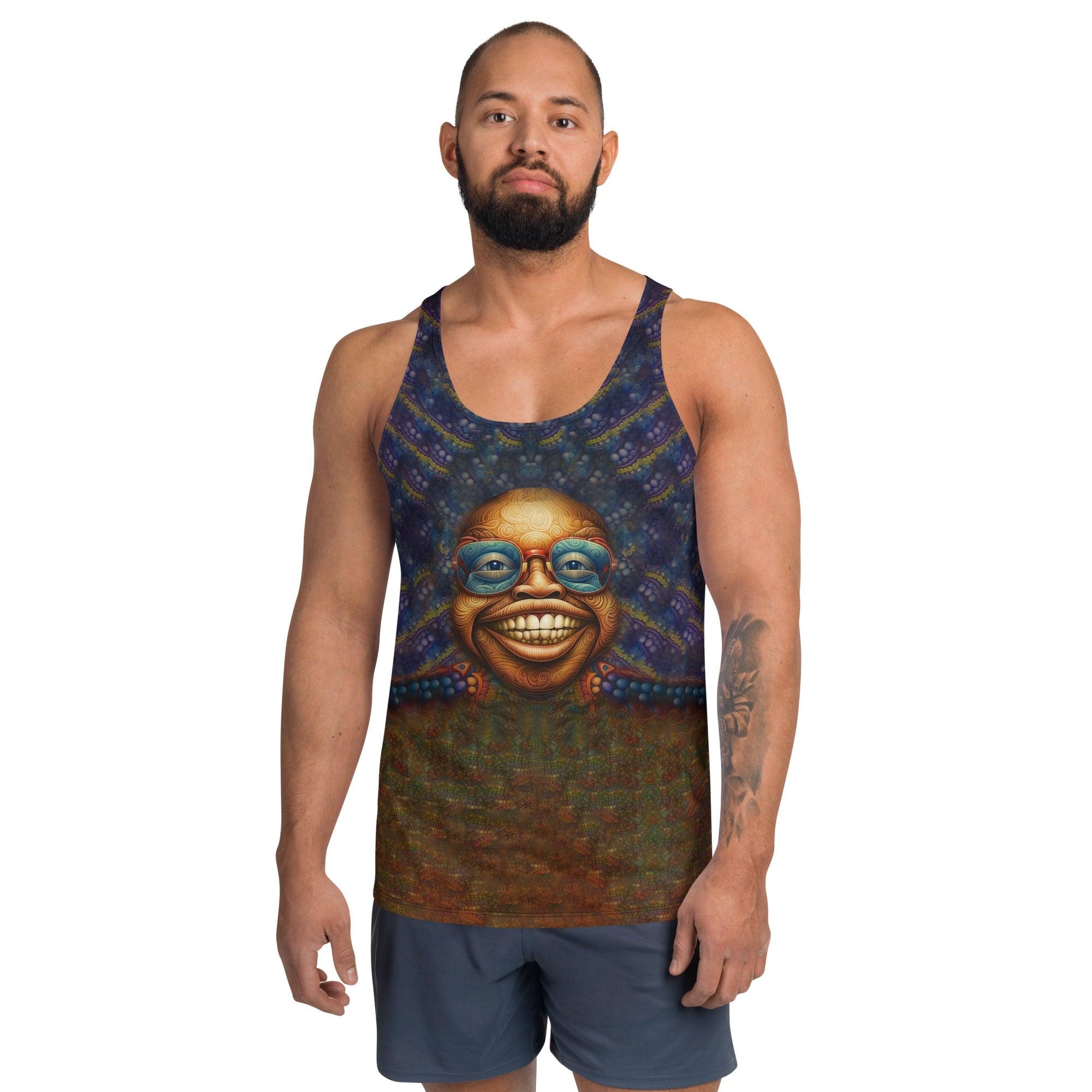 Serene Sanctuary IV Men's Tank Top - Front View.