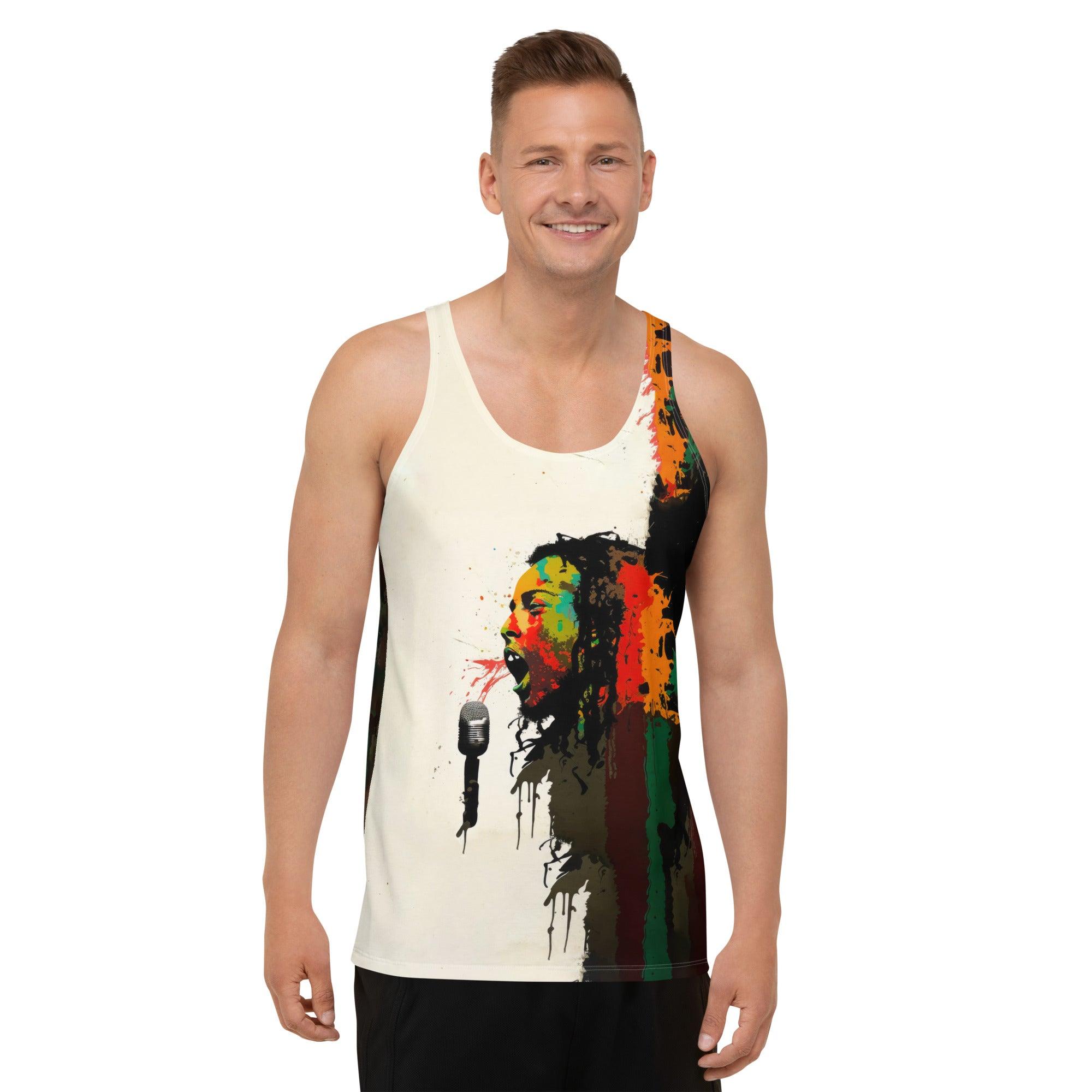 NS-968 Tank Top lifestyle shot, casual and athletic wear