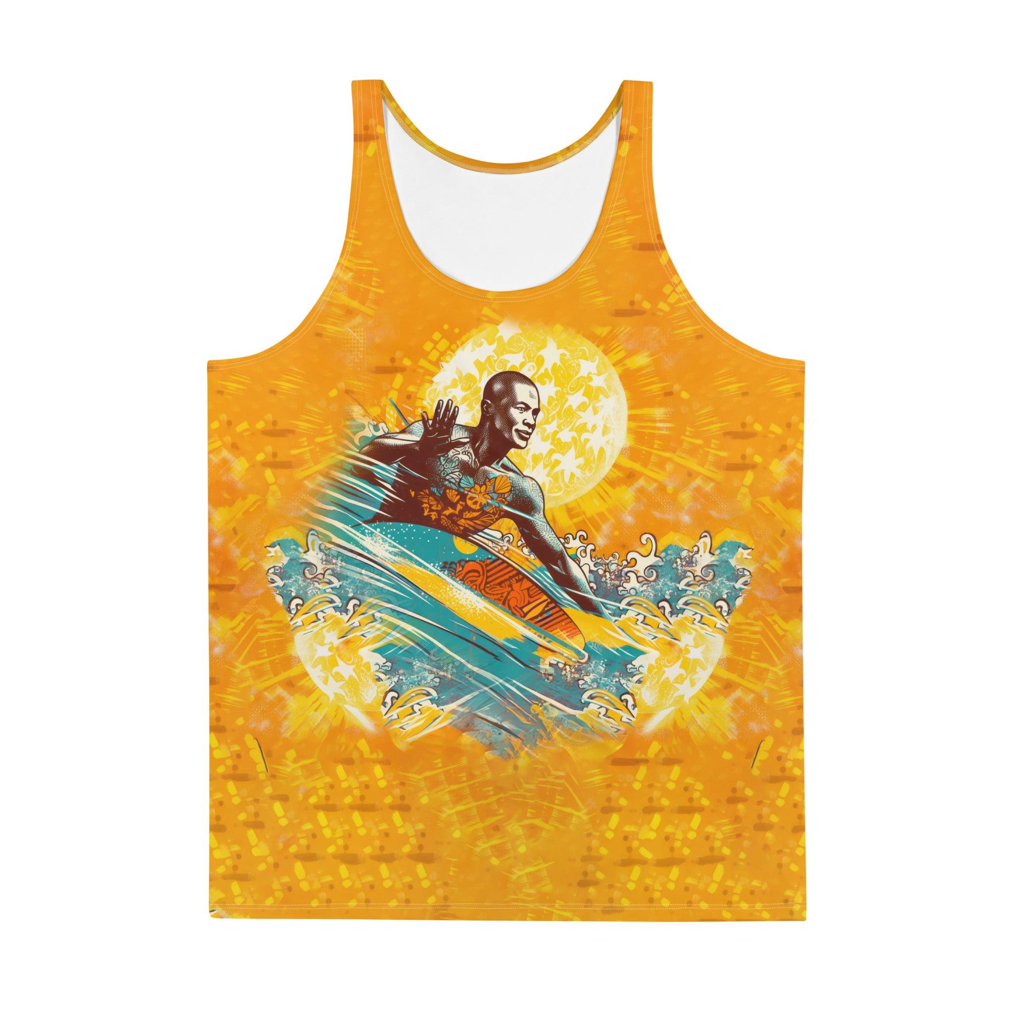 Surf-ready design of Surfing 5-18 Tank Top, perfect for summer adventures