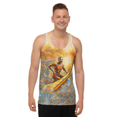 Stylish Surfing 5-15 Tank Top with a modern surfer's design