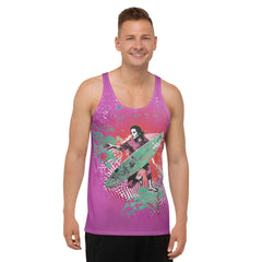 Cool Surfing 5-10 Men's Tank Top for beach and surf enthusiasts