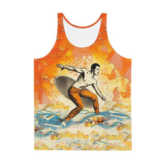 Eye-catching Surfing 1 05 Men's Tank, perfect for those who love surf culture and fashion.