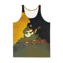 Eye-catching SurArt 73 Men's Tank with bold graphics, ideal for art lovers and surfers alike.