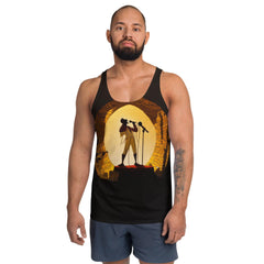 Colorful SurArt 95 Men's Tank Top with eye-catching art for a unique surf look.