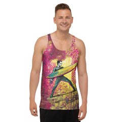 Vibrant SurArt 1 07 Men's Tank Top featuring surf-inspired artwork for a standout look.