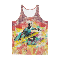 Bold and stylish SurArt 1 45 Tank Top, designed for individuals who stand out in the crowd with their love for art and the sea.