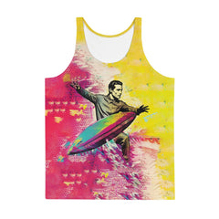 Durable SurArt 1 06 Men's Tank, perfect for surfers who appreciate quality and creative design.