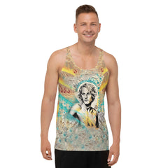 High-quality SurArt 1 32 Men's Tank, where art meets ocean in a comfortable, stylish wear.