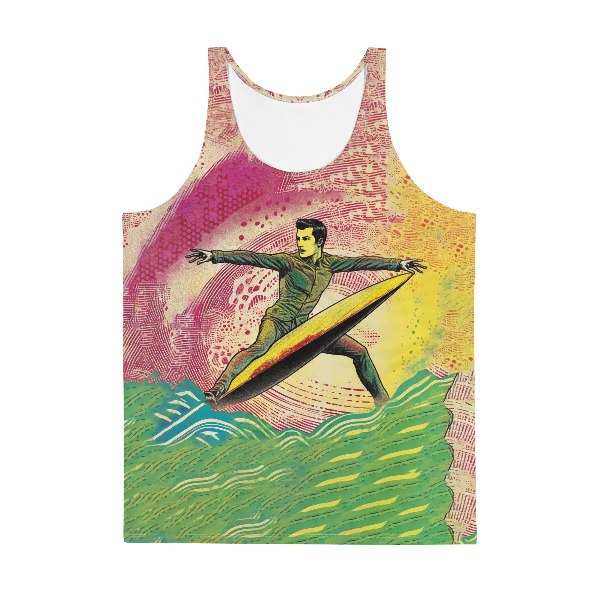 Stylish and durable SurArt 1 09 Tank Top, perfect for those seeking a touch of art in their surfwear.