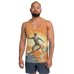 High-quality SurArt 1 08 Men's Tank, offering both comfort and creativity for surf enthusiasts.