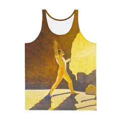 Stylish and breathable SurArt 104 Men's Tank, perfect for beach days or casual outings with a touch of art.