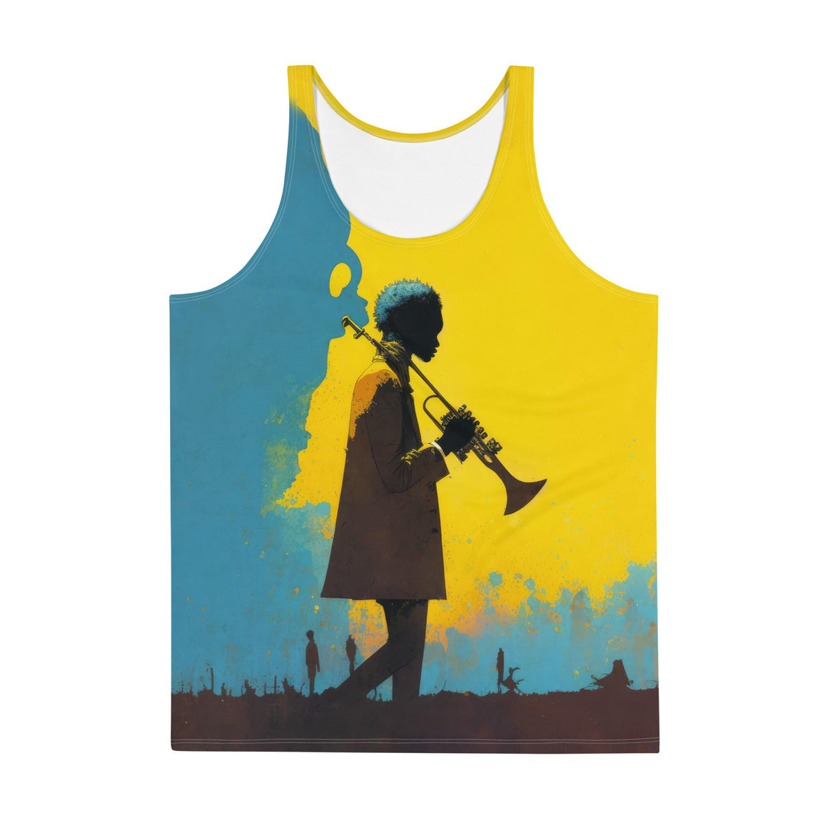 Striking SurArt 123 Men's Tank Top featuring exclusive, surf-inspired art for a unique style.