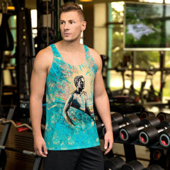 Tropical Surf All-Over Print Men's Tank Top Embrace The Island Vibe - Beyond T-shirts