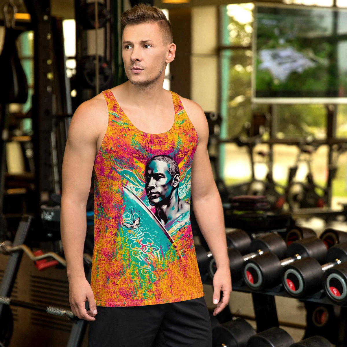 Men's Surfing Paradise All-Over Print Tank Top Ride The Waves In Paradise - Beyond T-shirts