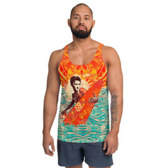 Men's Surfing Dream All-Over Print Tank Top Surf's Calling - Beyond T-shirts