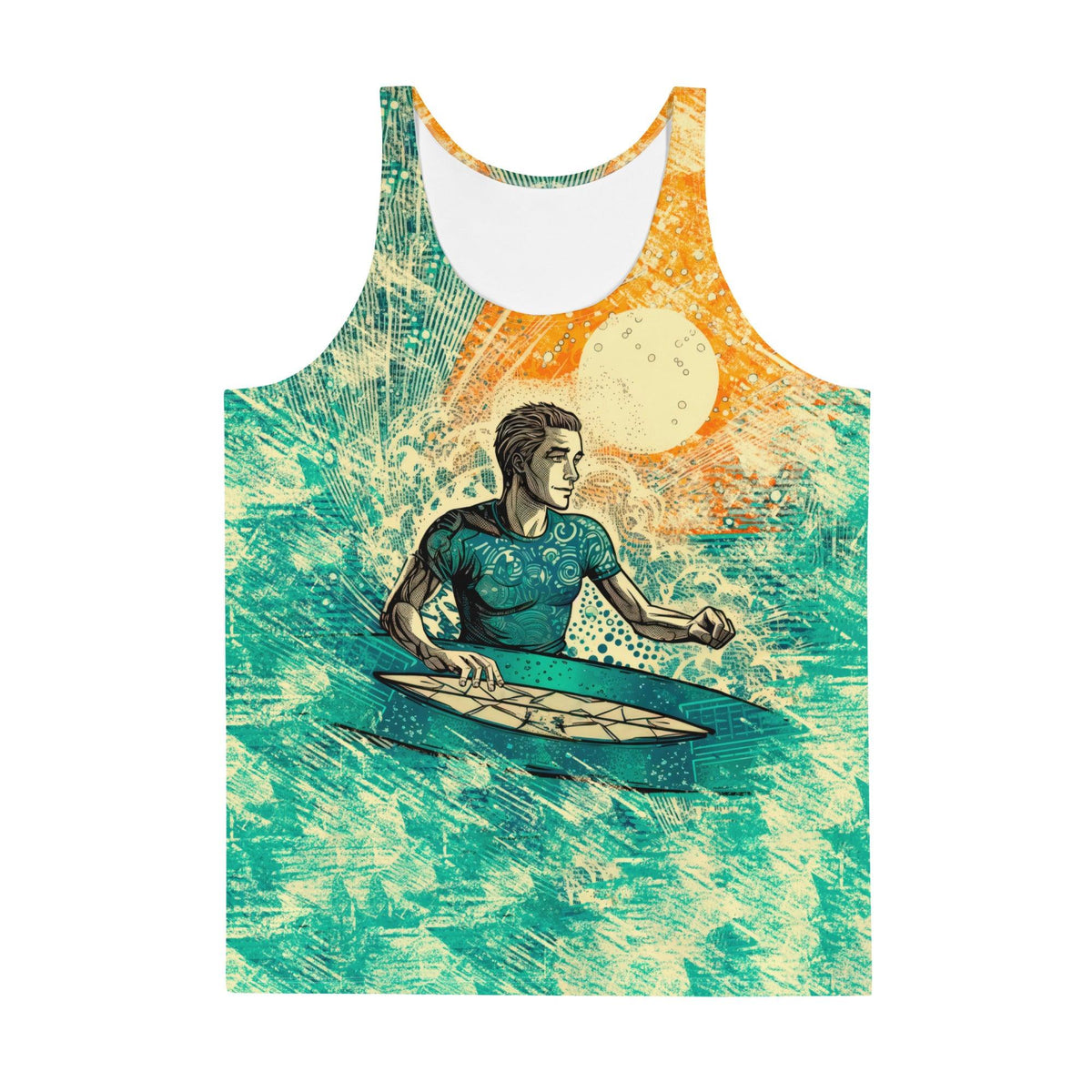 Surf Break All-Over Print Men's Tank Top Ride The Tides With Style - Beyond T-shirts