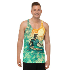 Surf Break All-Over Print Men's Tank Top Ride The Tides With Style - Beyond T-shirts