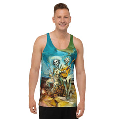 Ghoulish Grin Halloween Men's Tank Top - Beyond T-shirts