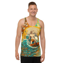 Island Surf Vibes All-Over Print Tank Top - Beyond T-shirts