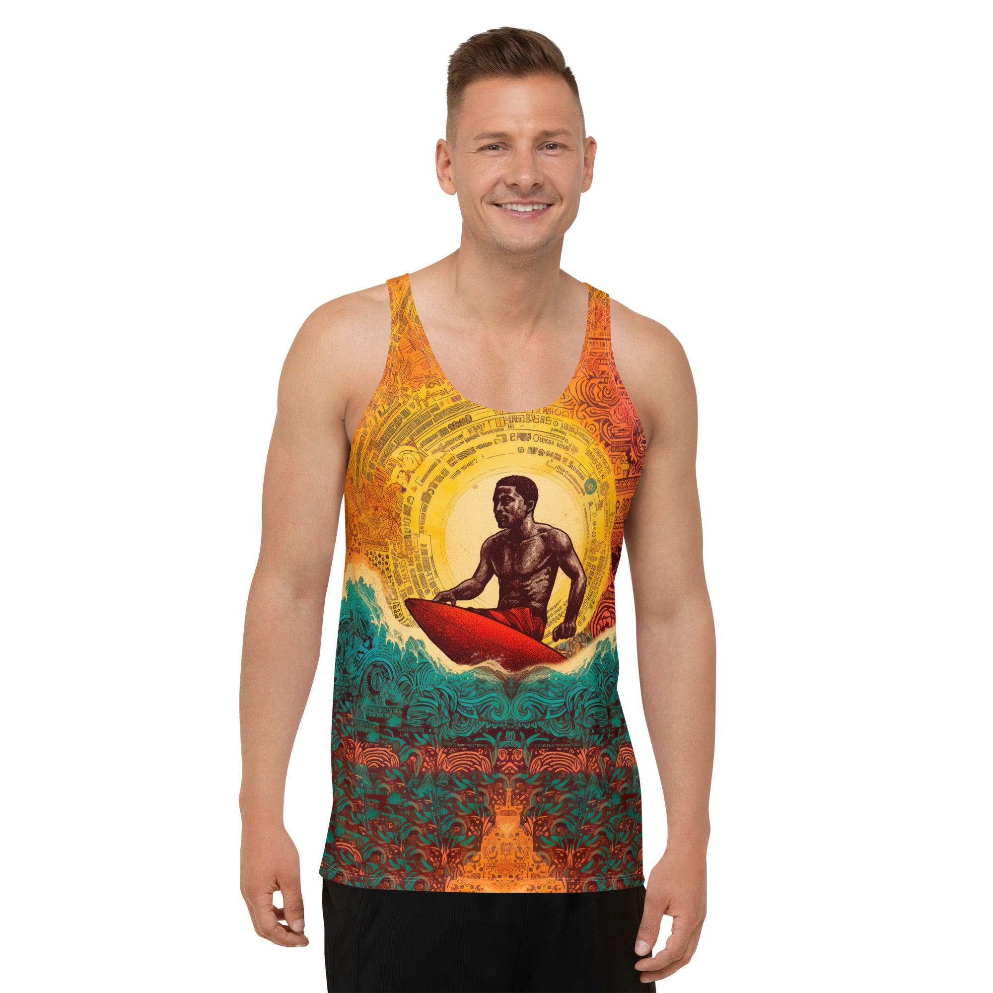 Surfing Fusion Men's All-Over Print Tank Top - Beyond T-shirts