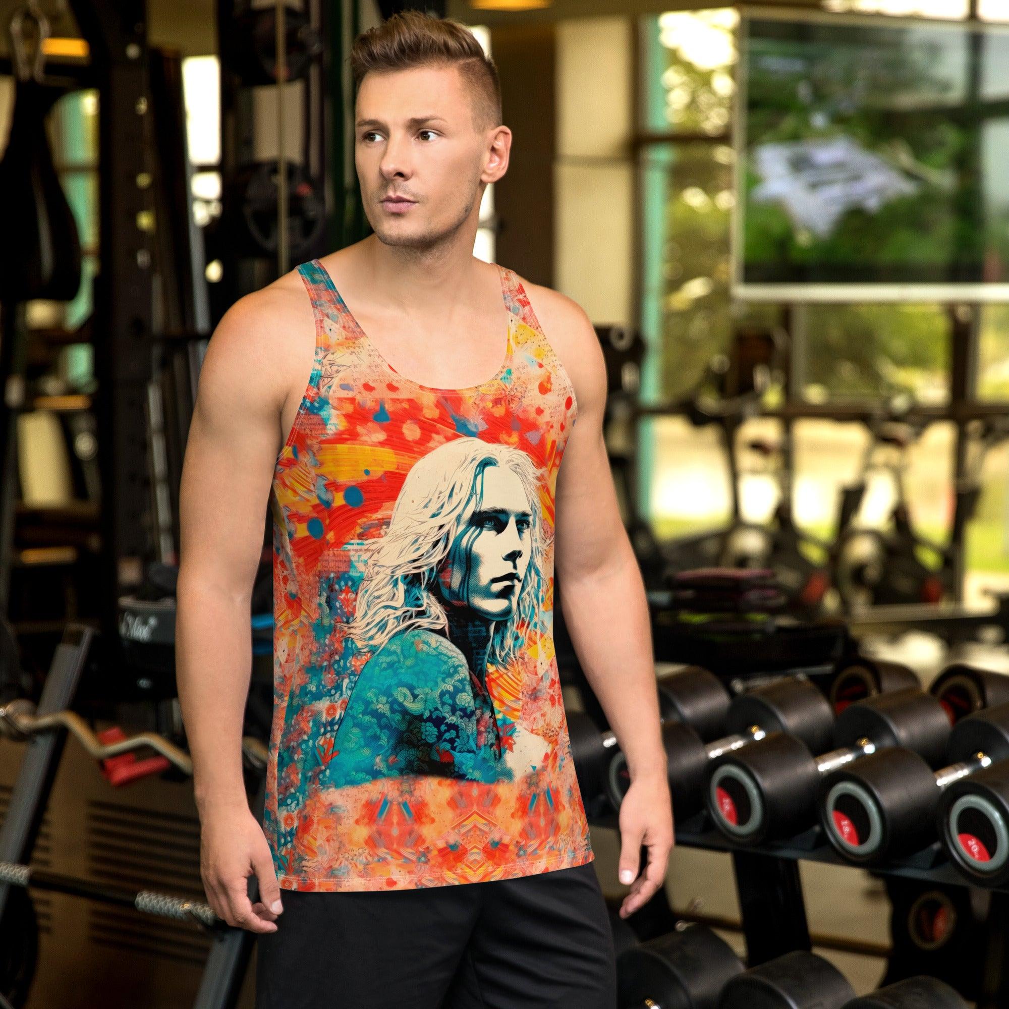 Wave Artistry All-Over Print Tank Tee - Beyond T-shirts