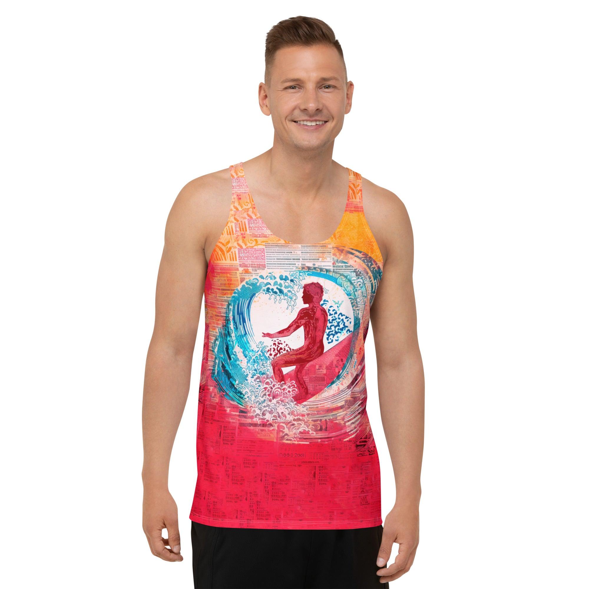 Coastal Reflections Men's All-Over Print Tank Top - Beyond T-shirts