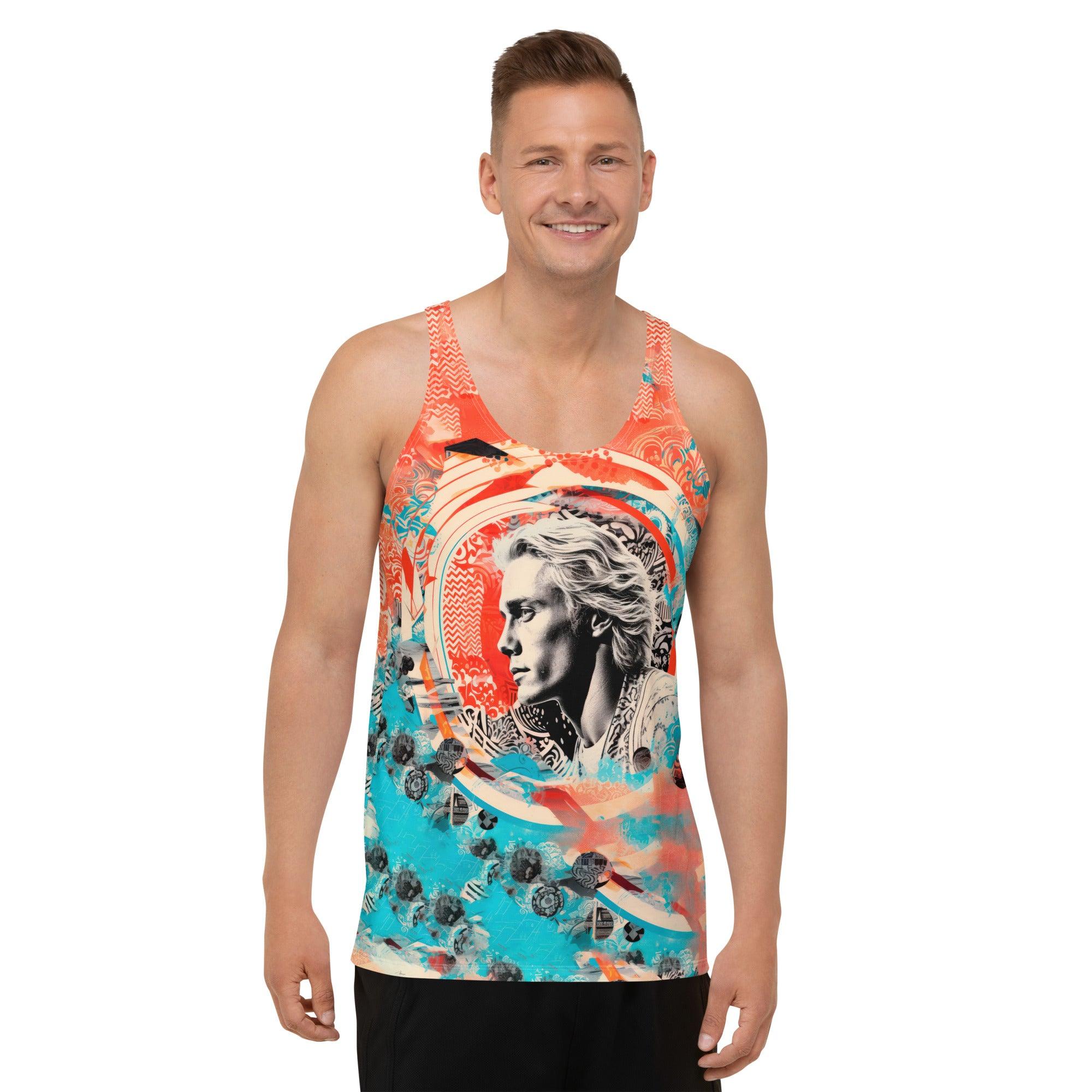 Aquatic Serenade All-Over Print Tank Tee - Beyond T-shirts